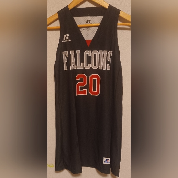 Russell Athletic Falcons #20 Fastbreak Sub Sports Black Jersey Women's Med NWT - Picture 1 of 11